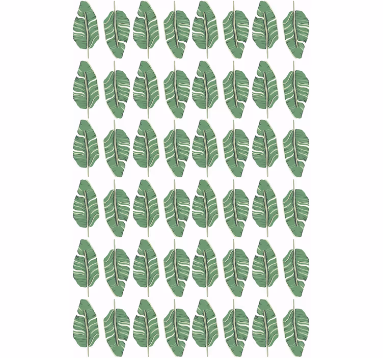 Estore de rolo flores e plantas motivo de padrão de folha - TenStickers