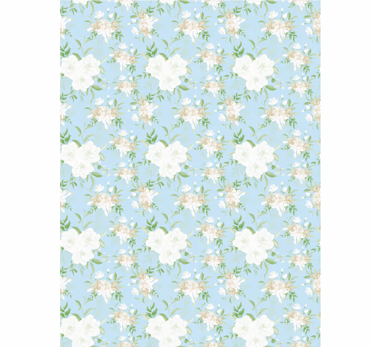 Estore de rolo flores e plantas estilo grandmillenial - TenStickers