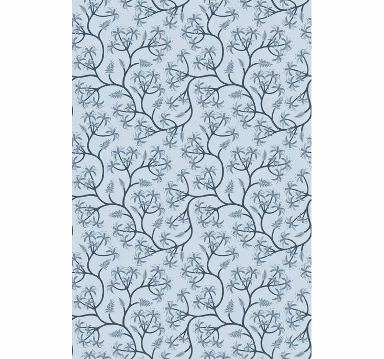 Estore de rolo flores e plantas padrão botânico elegante - TenStickers