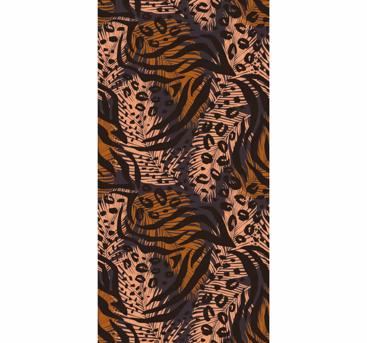 Estore de rolo animais variados tema de selva estampado - TenStickers