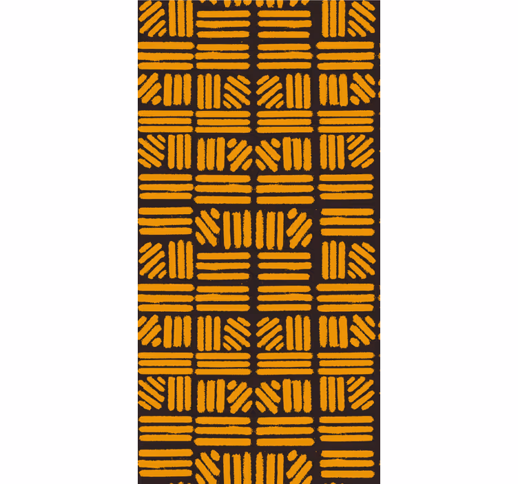 Estore de rolo texturas e padrões padrão geométrico amarelo - TenStickers
