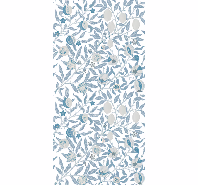 Pintado com cortinas de flores vitorianas - TenStickers