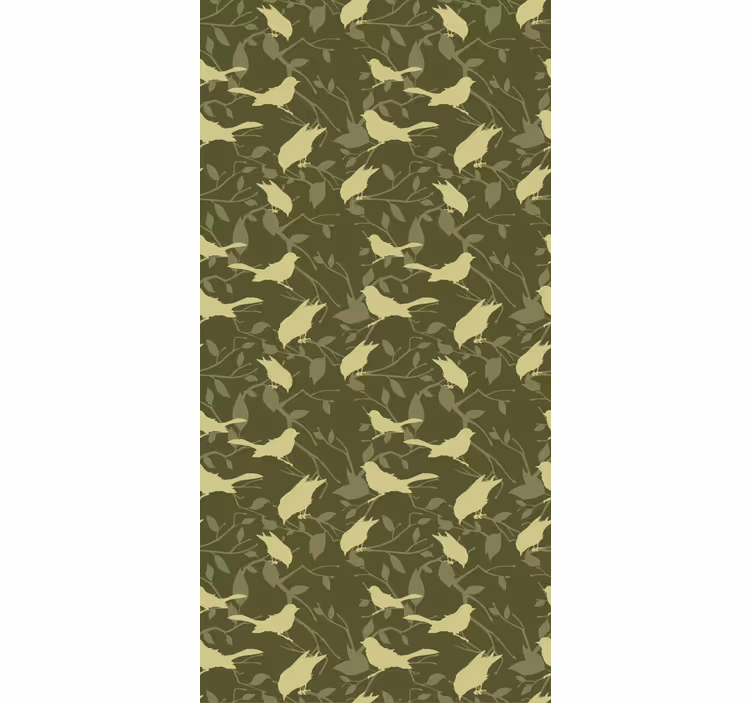 Pássaros verdes estilo vitoriano clássico cego - TenStickers