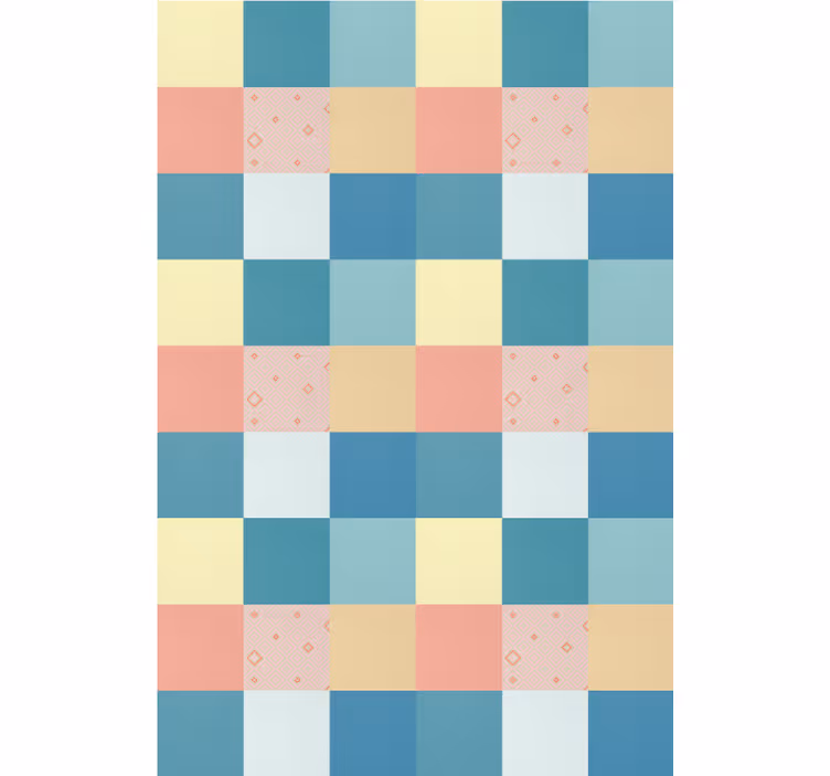 Estore de rolo texturas e padrões padrão quadrado colorido - TenStickers
