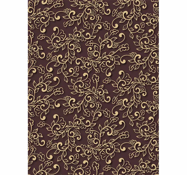 Estore de rolo elegantes padrão de videira gracioso - TenStickers