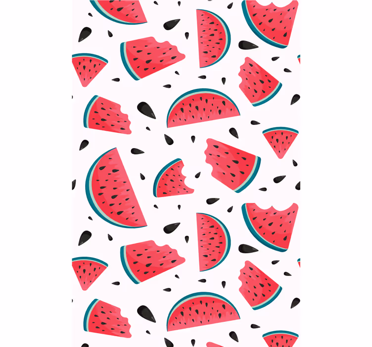 Estore de rolo frutas e verduras padrão de fatia de melancia - TenStickers