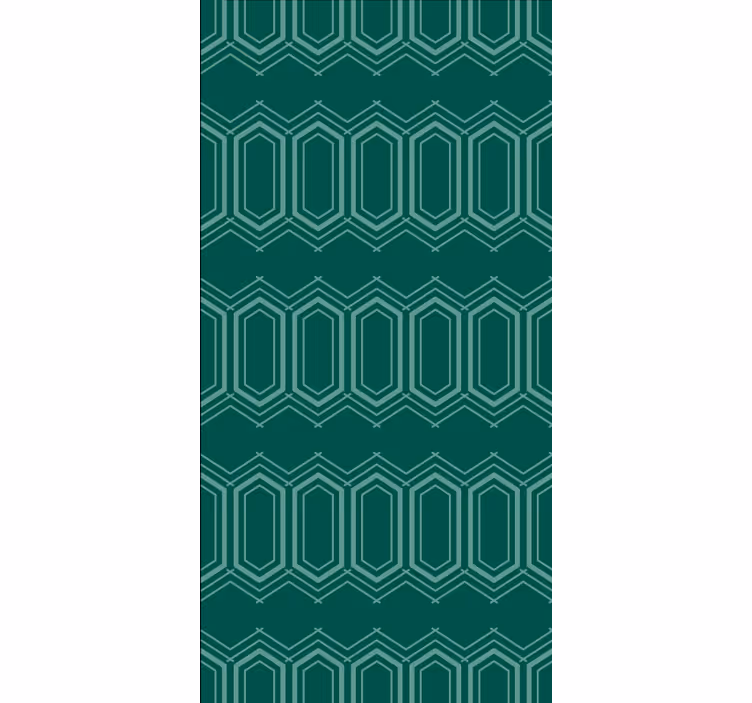 Estore de rolo texturas e padrões padrão geométrico verde - TenStickers