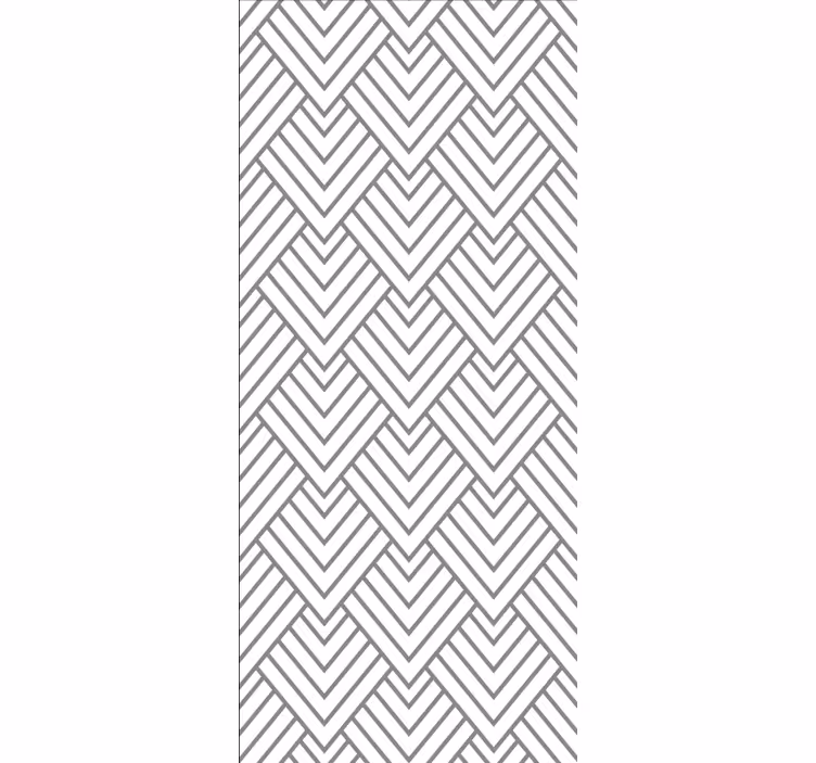 Estore de rolo casa de banho design chevron cinza - TenStickers