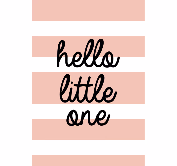 Estore de rolo com frases hello little one - TenStickers