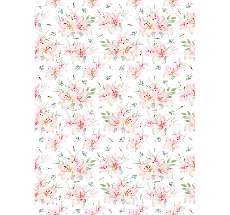 Estore de rolo flores e plantas padrões florais exuberantes - TenStickers