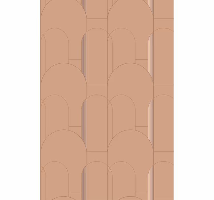 Estore de rolo modernos desenho de curvas geométricas - TenStickers