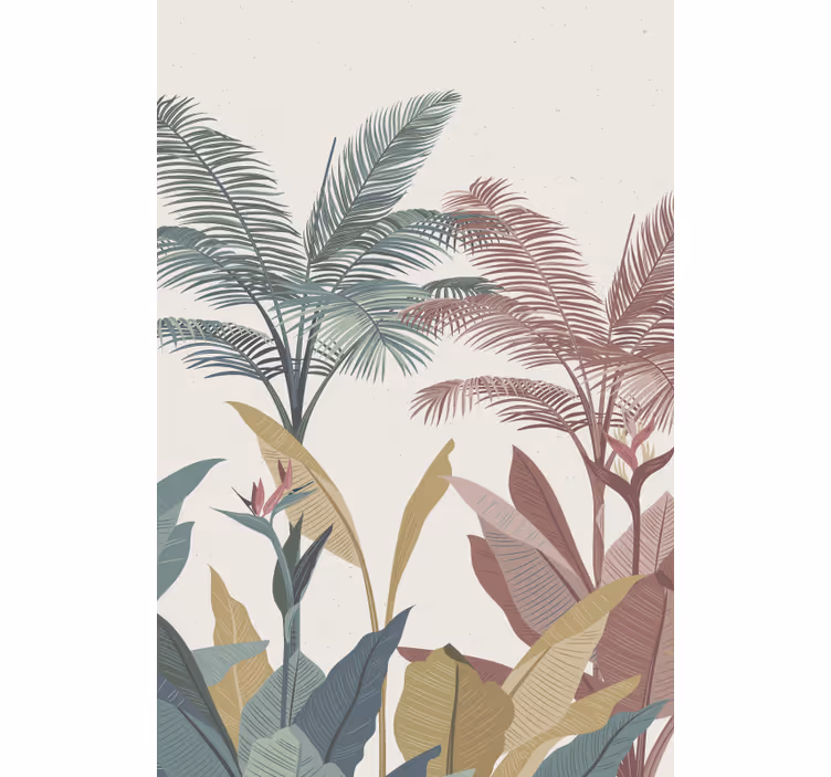 Terracota plantas tropicais cego para árvores - TenStickers