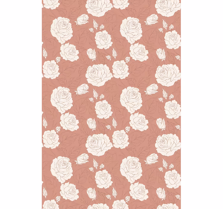 Estore de rolo florais arranjo delicado - TenStickers