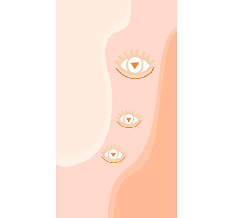 Estore de rolo original olhos em ondas suaves - TenStickers