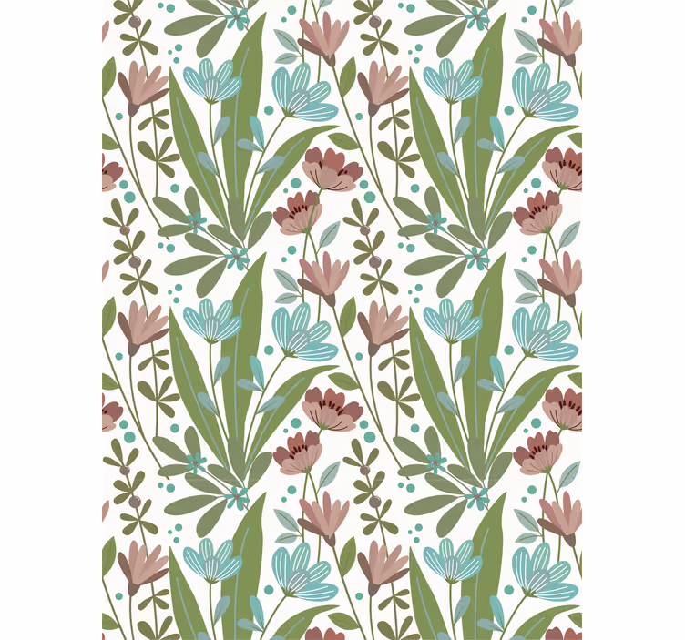 Cortina de rolo estilo floral "vovó chique" - TenStickers