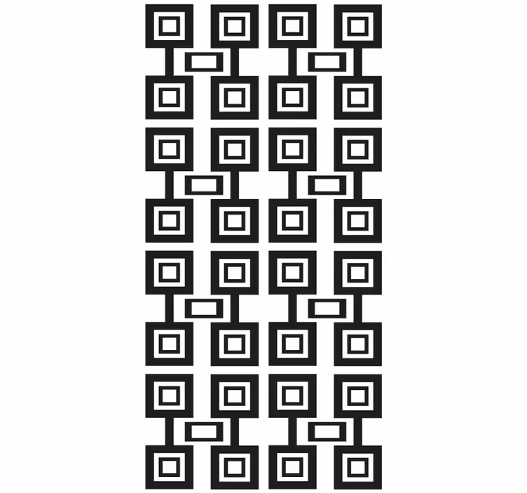 Estore de rolo modernos motivo quadrado geométrico - TenStickers