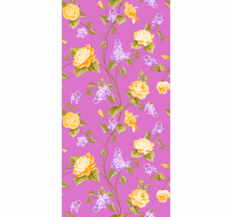 Estore de rolo flores e plantas painéis florais em flor - TenStickers