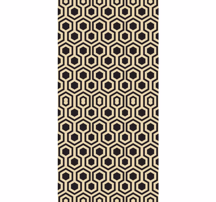 Estore de rolo para sala estilo hexagonal - TenStickers