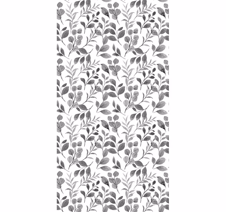 Estore de rolo flores e plantas padrão botânico frondoso - TenStickers