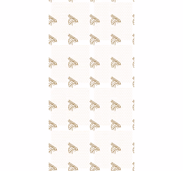 Estore de rolo animais variados ilustração elegante de abelha - TenStickers