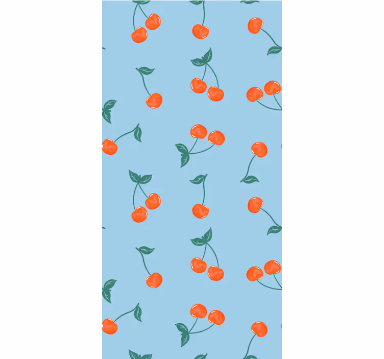 Estore de rolo frutas e verduras padrão de ramos de cereja - TenStickers