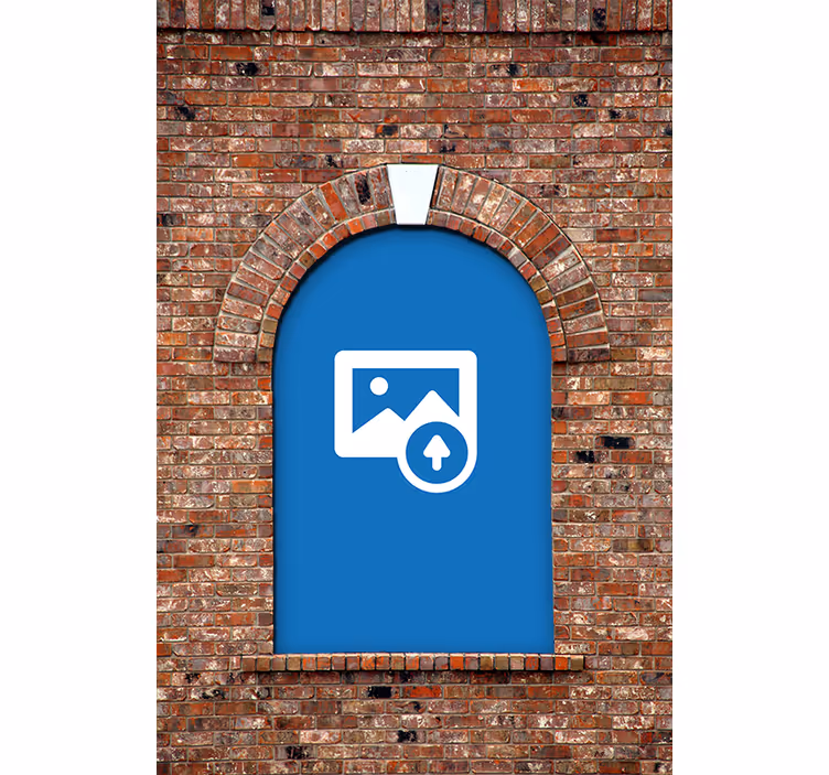 Sombra de janela em arco 3d personalizável - TenStickers
