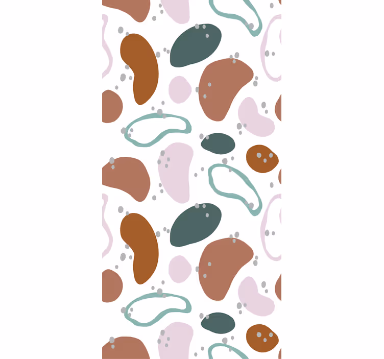 Estore de rolo de padrão de forma abstrata irregular - TenStickers