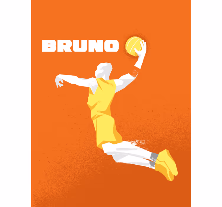 Estore de rolo basket com nome personalizado - TenStickers