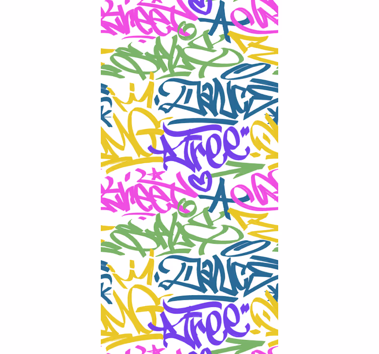 Estore de rolo graffiti colorido - TenStickers