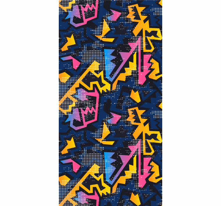 Estore de rolo graffiti geométrico - TenStickers