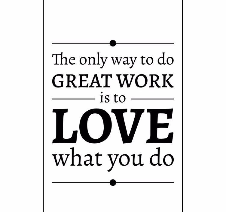 Estore branco e frase motivacional - TenStickers