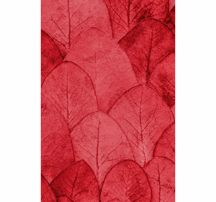Estore de rolo para sala folhas magenta - TenStickers