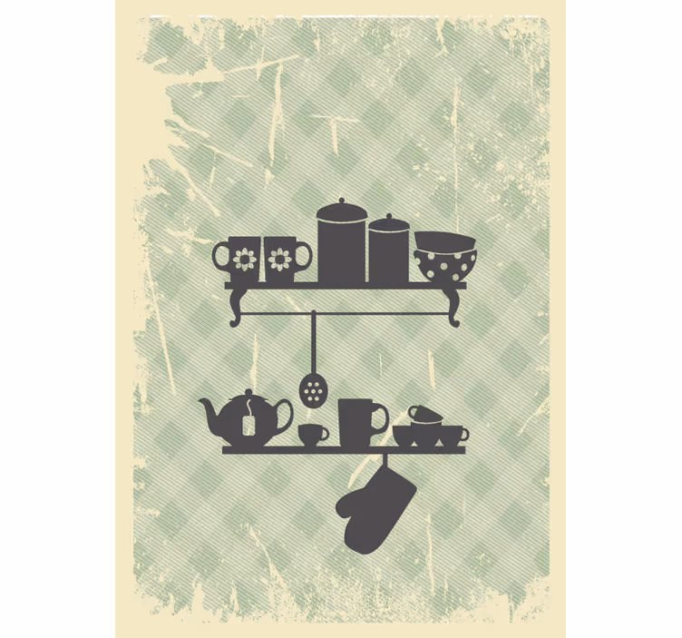 Estore de rolo cozinha prateleiras de cozinha - TenStickers