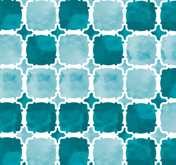Estore de rolo para sala azulejos em aquarela - TenStickers