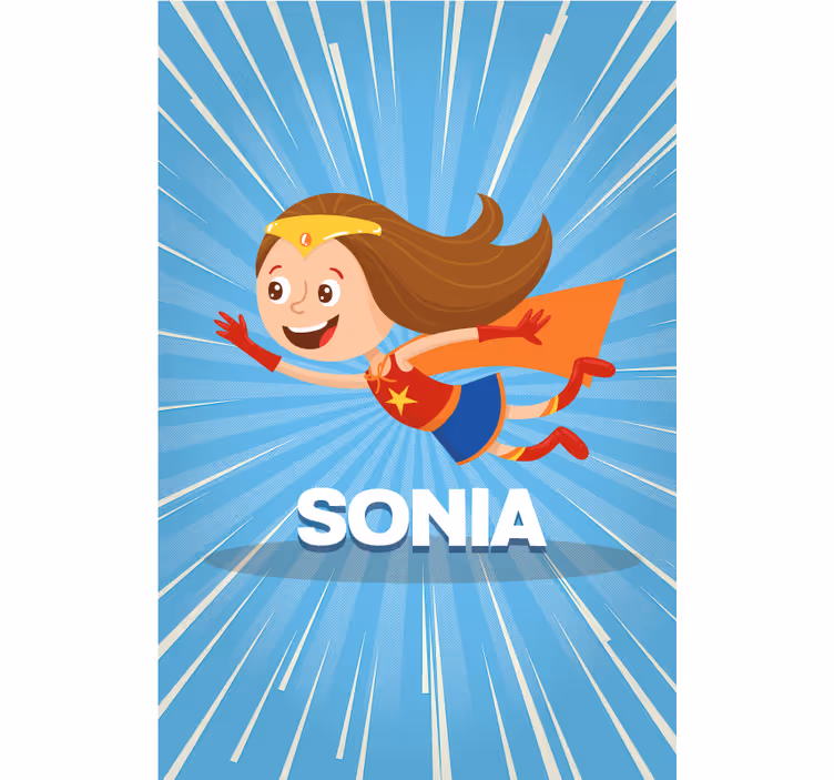 Estore de rolo personalizável super garota - TenStickers