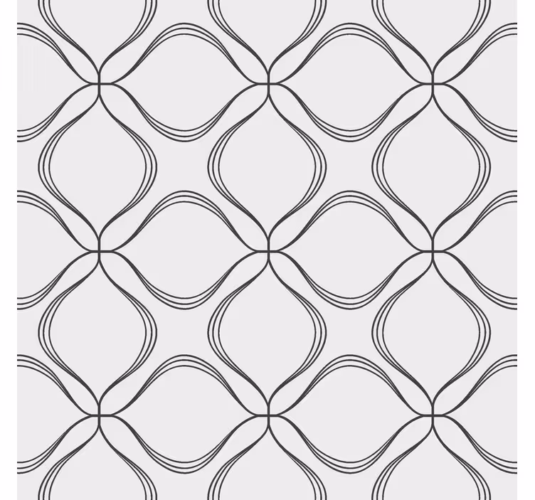 Estore de rolo modernos padrão abstrato de folha cruzada - TenStickers