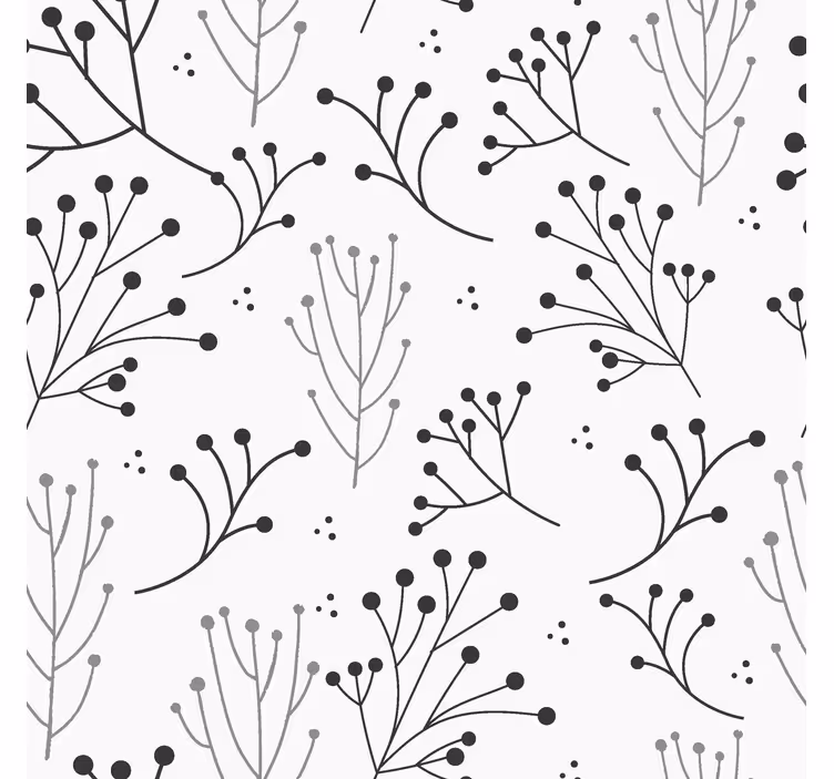 Estore de rolo modernos floral minimalista - TenStickers