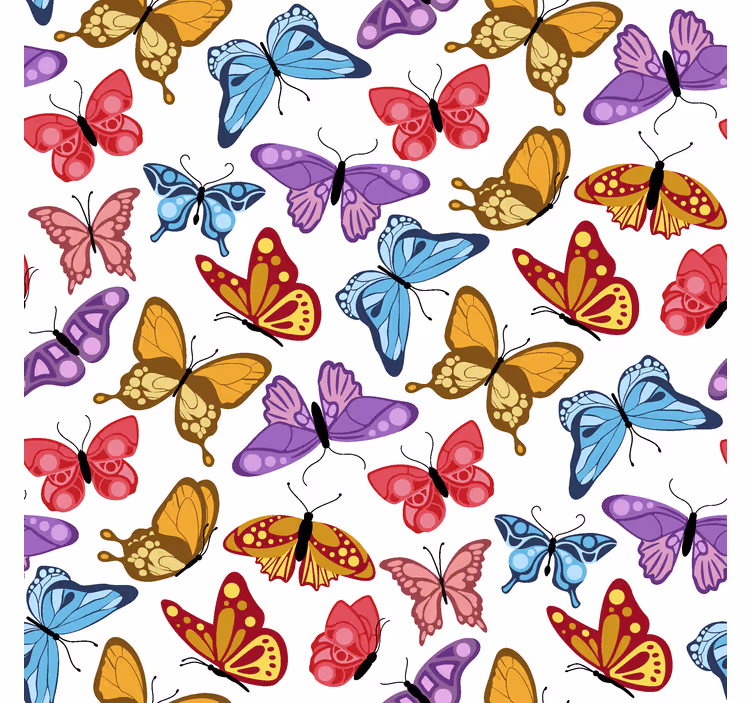 Estore de rolo borboleta desenho colorido - TenStickers