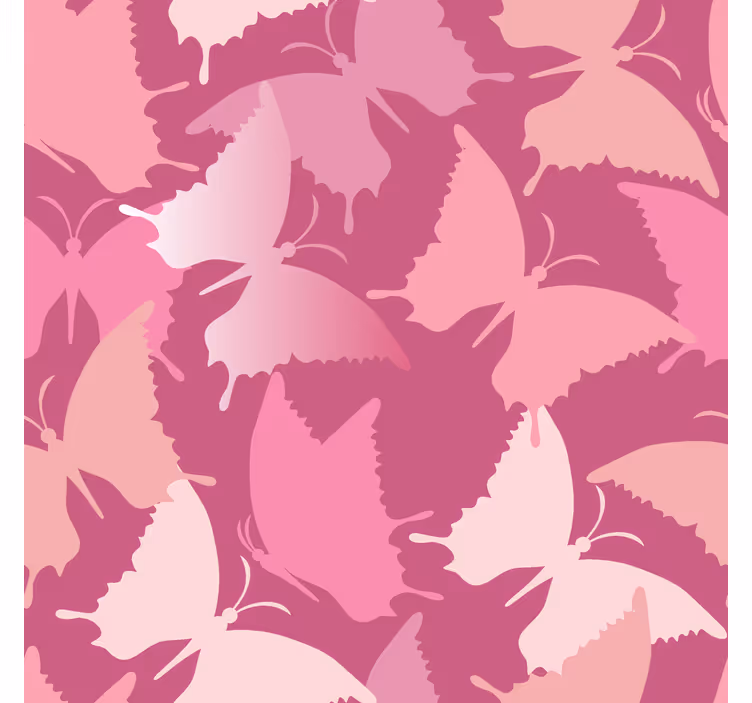Estore de rolo borboleta fundo rosa - TenStickers