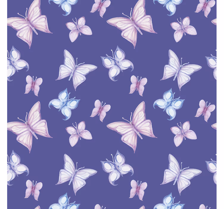 Estore de rolo borboleta fundo roxo - TenStickers