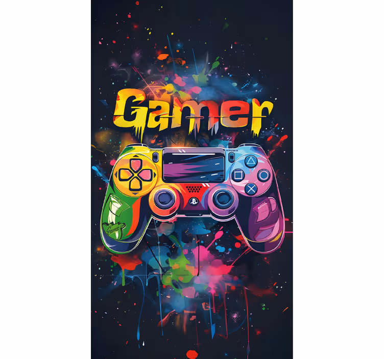 Estore de rolo de frikis controle multicolorido - TenStickers