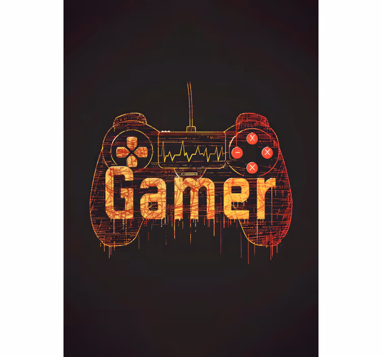 Estore de rolo de frikis batimento cardíaco do jogador - TenStickers