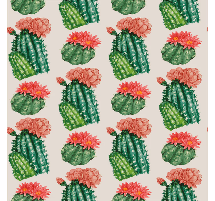 Estores de rolo cactos floral do deserto - TenStickers