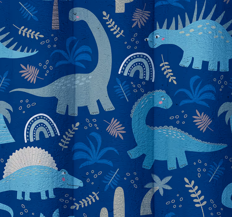 Estore de rolo de dinossauros tons de azul - TenStickers
