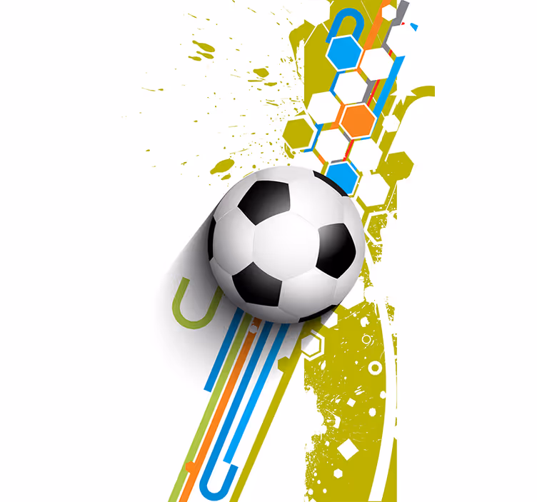 Estore de rolo futebol em ação - TenStickers