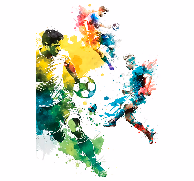Estore de rolo futebol esporte em ação - TenStickers