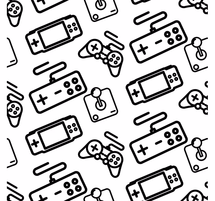 Estore de rolo frikis controladores minimalistas - TenStickers