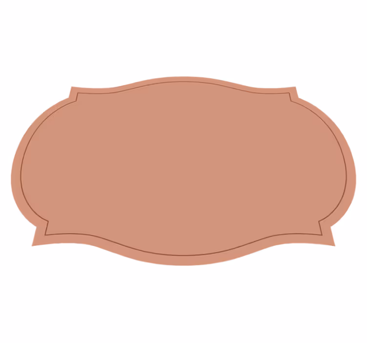 Individual de mesa forma de etiqueta - TenStickers
