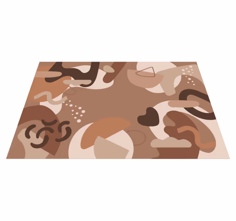 Individuais de mesa modernos formas abstratas mocha mousse - TenStickers