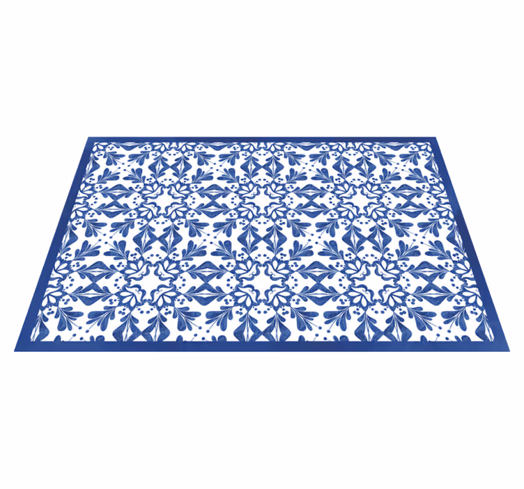 Individuais de mesa originais hidráulica azul clássica - TenStickers